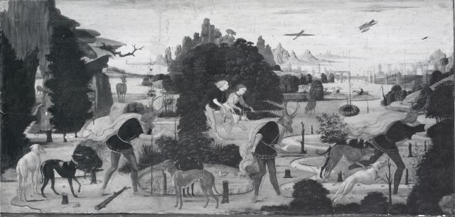 Yale University Art Gallery — Jacopo del Sellaio. Acteon and the Hounds — insieme